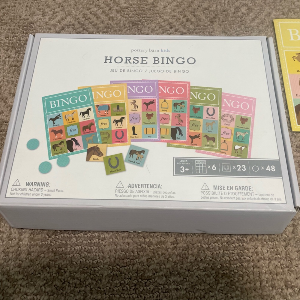 Pottery Barn Kids Horse Bingo
